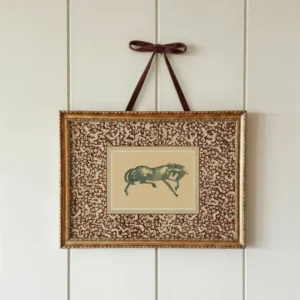 Koń Vintage Zielony Plakat